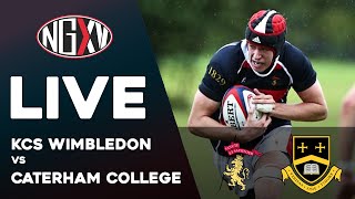 LIVE RUGBY KCS WIMBLEDON V CATERHAM  U18 SCHOOLS CUP PLATE SEMI FINAL [upl. by Sinclare95]