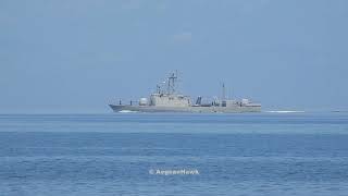 Hellenic Navy Fast Patrol Boat P26 HS Degiannis returning to Chios island port [upl. by Miah121]