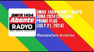 DWAR Abante Radyo SONA 2024 Coverage Promo Plug [upl. by Africah]