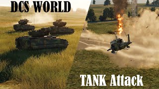 M1A1 Abrams and M2 Bradley Tank Platoon Attack BGM71 TOW and UH1 Close Air Support DCS World [upl. by Erma444]