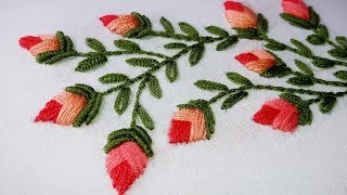 hand embroidery beautiful design by nakshi katha [upl. by Marlane]