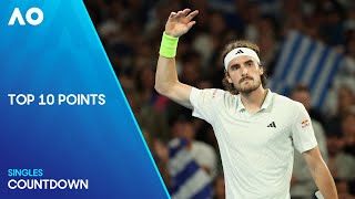 Top 10 Points of the Tournament  Australian Open 2024 [upl. by Hamforrd]