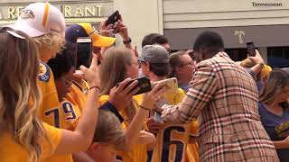 PK Subban enters Gold Walk to big fanfare from Predators fans [upl. by Maxama]