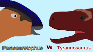 Parasaurolophus vs Tyrannosaurus [upl. by Enyrehtac]