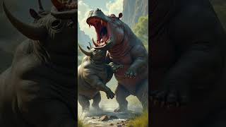 hippo Vs hyena vs crocodile vs lion trex mammoth gorilla [upl. by Eeslehc]