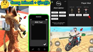 Indian Bikes Driving 3d New Update 🤑 Carry Minati  Giraffe Character Cheat Code  ADK Gaming Live [upl. by Eornom]