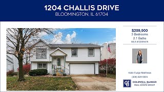 1204 Challis Drive Bloomington Illinois Homes for Sale  wwwcoldwellhomescom [upl. by Hagar206]