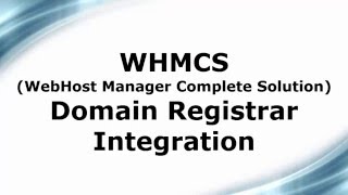 WHMCS Domain Registrar Integration [upl. by Arvo154]