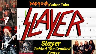 Behind The Crooked Cross  Slayer  Guitar  Bass TABS Lesson [upl. by Ennayelsel]