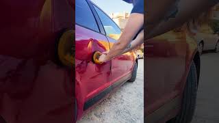 A demonstration of what quotnot to doquot while repairing a dent [upl. by Floridia]