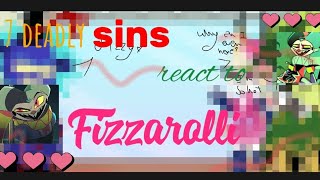 7 deadly sins react to fizzy HelluvaBoss ozzie×fiz [upl. by Okoyik634]