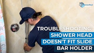 How to Adjust the Shower Head Holder on the Slide Bar [upl. by Hoehne]