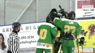 PJHL  Woodstock Navy Vets vs Hespeler Shamrocks [upl. by Ravert947]