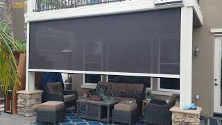 Southwest Sun Control Motorized Screen Installation in Carlsbad [upl. by Hatfield]