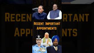 Recent Important Appointment  Current Affairs parchamclasses ssc [upl. by Ahsikar]