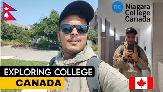 My first day in College  Niagara College Canada  Exploring College 🇨🇦🇳🇵 [upl. by Bevers]