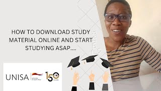 HOW TO DOWNLOAD STUDY MATERIAL ONLINEUNISADISTANCE LEARNINGRoad to 1kSouth African youtuber [upl. by Freyah]