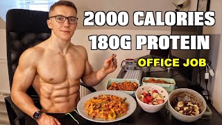 Office Job Meal Plan To Lose Fat amp Gain Muscle 2000 CALORIES [upl. by Fernandez]