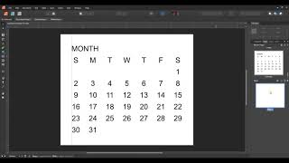 Perpetual Mini Calendar TutorialAffinity Publisher [upl. by Roath]