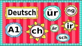 Deutsch A1 Phonetik  Aussprache  German lesson phonetics  letter combinations [upl. by Nelaf32]