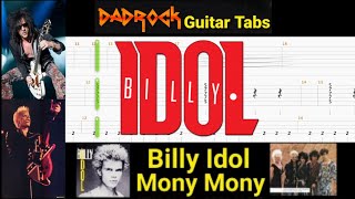 Mony Mony  Billy Idol  Easy Guitar  Bass TABS Lesson [upl. by Darby]