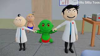 Bittu Sittu Bana Doctor  Doctor Wala Cartoon Comedy [upl. by Katushka]