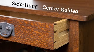 How to Make Side Hung Center Guided Drawers Stickley Style Dovetail Drawer for Woodworking Projects [upl. by Alberik]