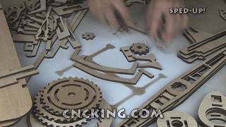 CNCKingcom Laser Cutting amp Assembly of Rocket Coaster [upl. by Sirak542]