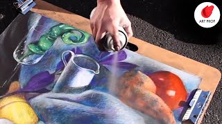 How to Use Spray Fixative for Drawings RISD Art Professor Demos [upl. by Hadrian]