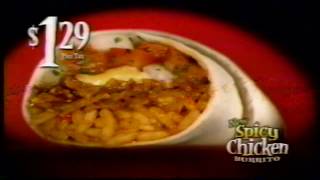 Taco Bell  Tv commercial  2003  spicy chicken burrito [upl. by Einre786]