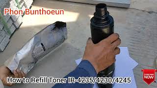 How to Refill Toner IR423542304245Canon IR advance 4235423042254245 [upl. by Hjerpe]