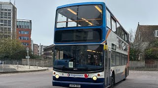 GX54 DVU Stagecoach South East 54Reg Dennis Trident Alexander ALX400 [upl. by Addi404]