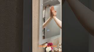 The easiest and quickest way to install a backlit frameless mirror [upl. by Enna76]