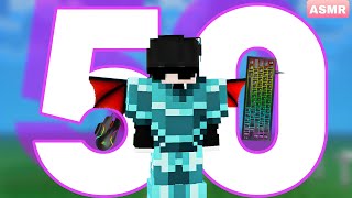 Hitting 50 Streak In BedWars 1 v 1  NetherGames  ASMR  Keyboard  mouse Sound [upl. by Arleyne]