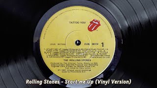 The Rolling Stones  Start Me Up Tatoo You album  1981 LP Vinyl 12quot [upl. by Htilil976]