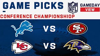 Conference Championship Game Picks [upl. by Thurlough]