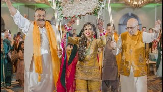 Brides Mehndi Entrance  Eisha amp Zains Wedding  PyaarHaiEZ  Pakistani Shaadi [upl. by Aivun]