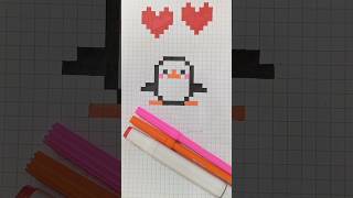 🐧 pixel art ideas ❤️✨ pixel pixelart pixelartideas art cute drawing [upl. by Melonie]