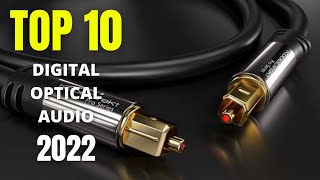 Top 10 Best Digital Optical Audio Cable 2022  Toslink Cable [upl. by Hpesojnhoj]