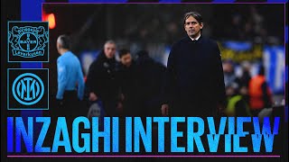 LINTERVISTA DI SIMONE INZAGHI  LEVERKUSEN 10 INTER 🎙️⚫🔵 [upl. by Annayt57]