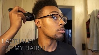 FIRST TIME CUTTING MY HAIR STARTING THE JOURNEY OVER [upl. by Balfore]