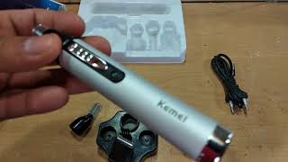 Kemei KM  6650 Rechargeable Nose Ear Eyebrow Hair [upl. by Elrahc545]