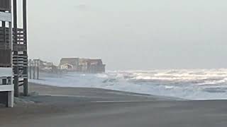 Rodanthe NC high tide and winds 2624 [upl. by Atikihc]