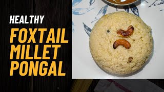 Foxtail millet Pongal Jenislittleworld healthymilletfoodcookingrecipejenislittleworld [upl. by Opiak]