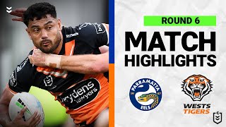 Parramatta Eels v Wests Tigers  Match Highlights  Round 6 2022  NRL [upl. by Cirdes]