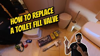 How To Replace A Toilet Fill Valve Inlet Valve [upl. by Schenck]