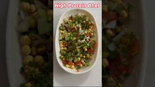 High Protein Bhel  Healthy Breakfast  easy Testy Bhel Recipe [upl. by Ymerej]