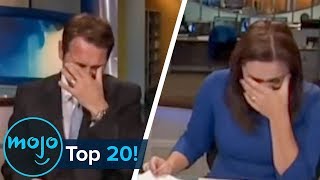 Top 20 Hilarious News Reporting Fails [upl. by Blithe]