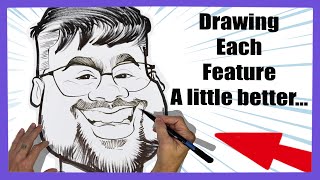 Live Caricature Drawing Practice [upl. by Mohsen]