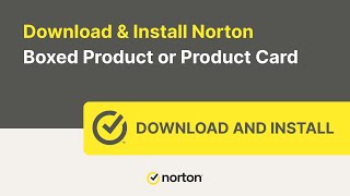 How to download amp install your Norton product purchased as a boxed product or a product card [upl. by Sitoiganap573]